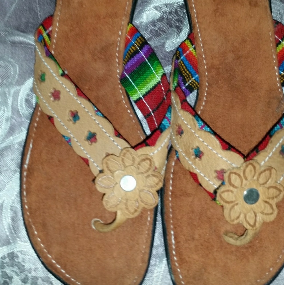 Women's Suede Sandals  NEW - Picture 5 of 7